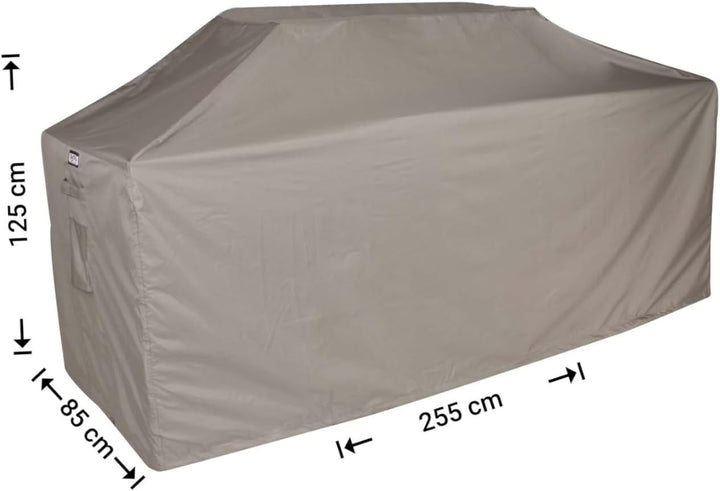 Schutzhülle XL Outdoor-Küchen 255 x 85 H: 125/115 cm | Atmungsaktiv | Wasserdicht | UV - beständig |
