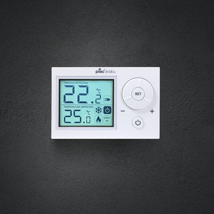 Digitales Raumthermostat SKI 2 (weiss), Weiss