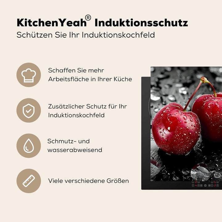 KitchenYeah© Herdabdeckplatte 59x51 cm Einteilig Herdabdeckung Abdeckplatte für Ceranfeld Abdeckung