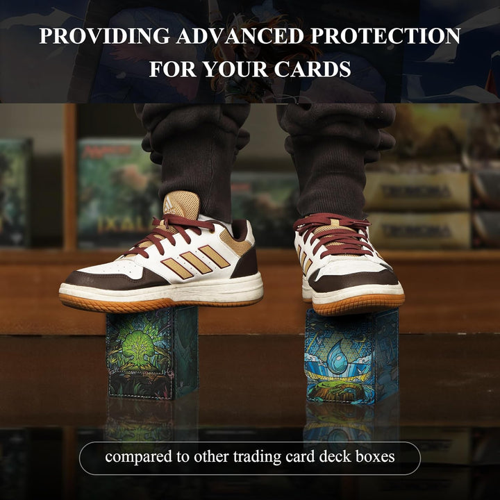 Deck Box für MTG Karten, TCG Aufbewahrungsbox für Magic The Gathering Karten für über 100 einzeln ge