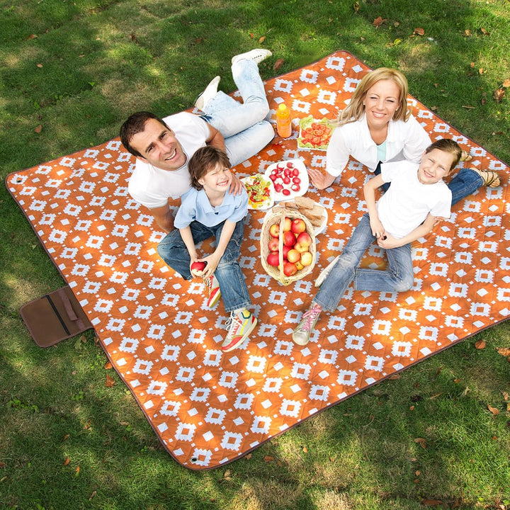 OESSUF Picknickdecke wasserdicht 200x200, extra grosse Picknickdecke XXL Stranddecke sandfrei tragba