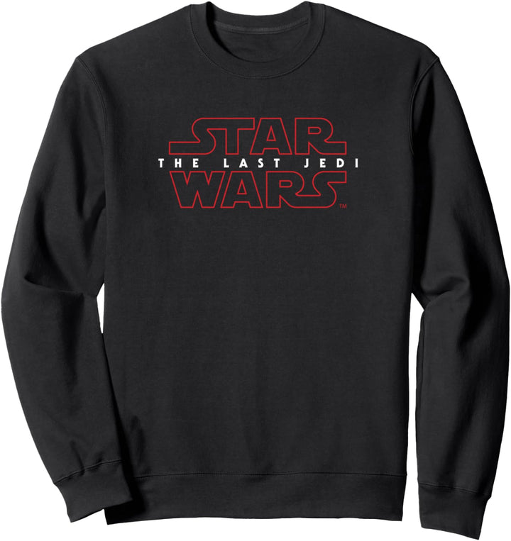 Star Wars Last Jedi Red Outline Logo Sweatshirt