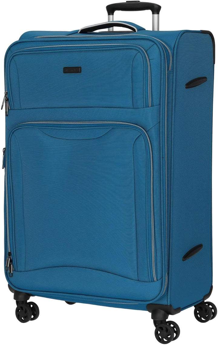 D&amp;N Travel Line 9204-4-Rollen-Trolley L 76 cm blau