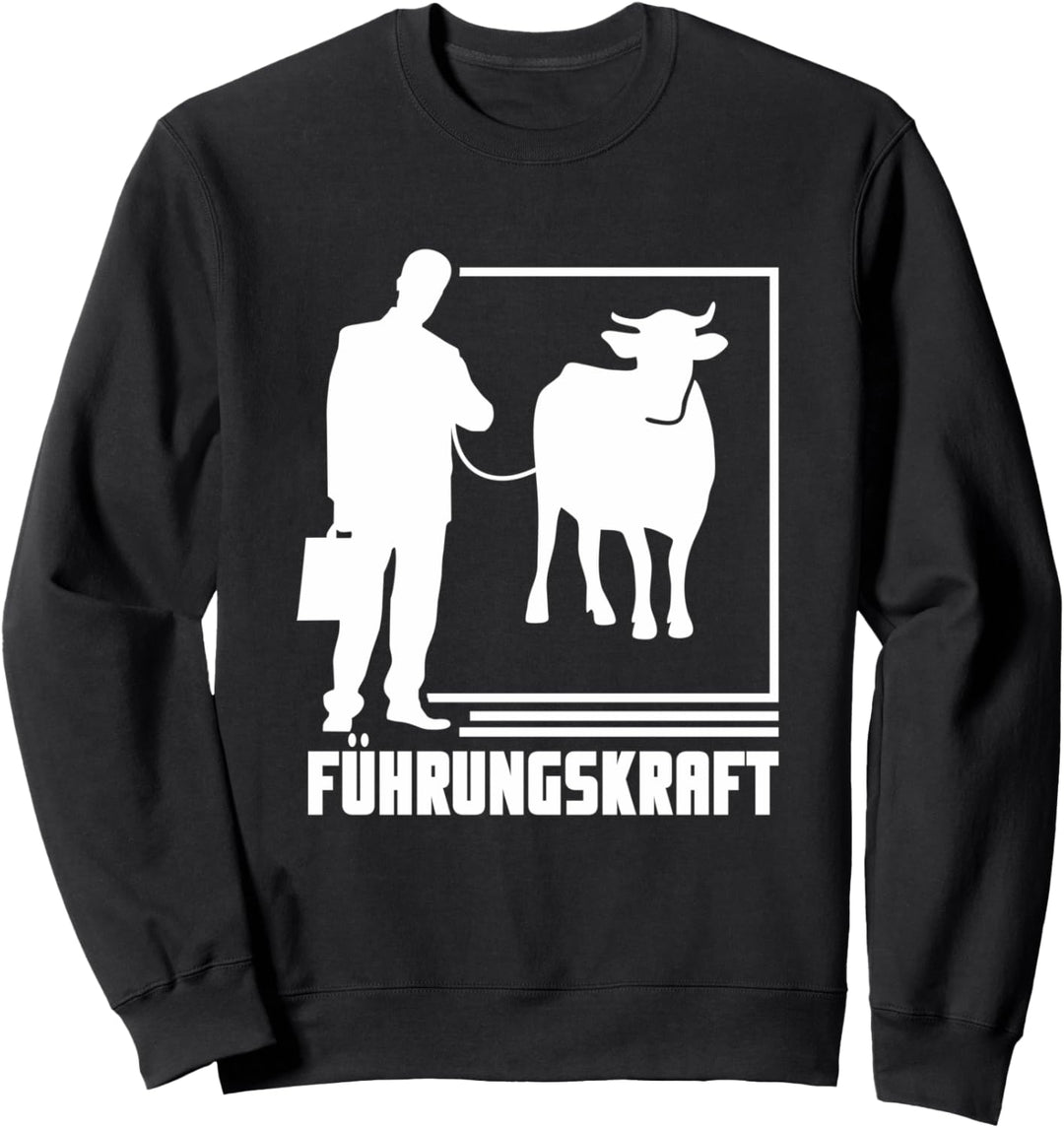 Führungskraft Landwirt Bauer Landwirtschaft Kuh Trecker Sweatshirt