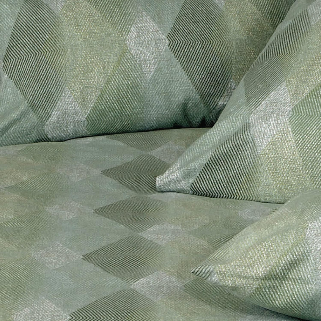 Janine Design Edelflanell Bettwäsche Chinchilla S 78046 salbeigrün 1 Bettbezug 155 x 220 cm + 1 Kiss