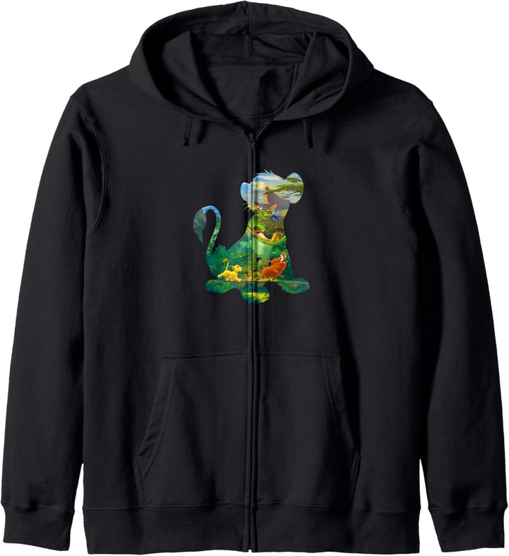 Disney Lion King Simba Sitting Art Fill Kapuzenjacke