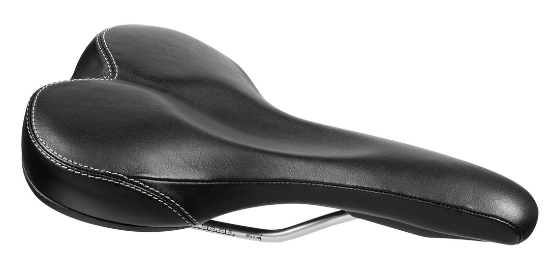 ergotec Ledersattel Comfort Stahlgestell M Schwarz, M Schwarz