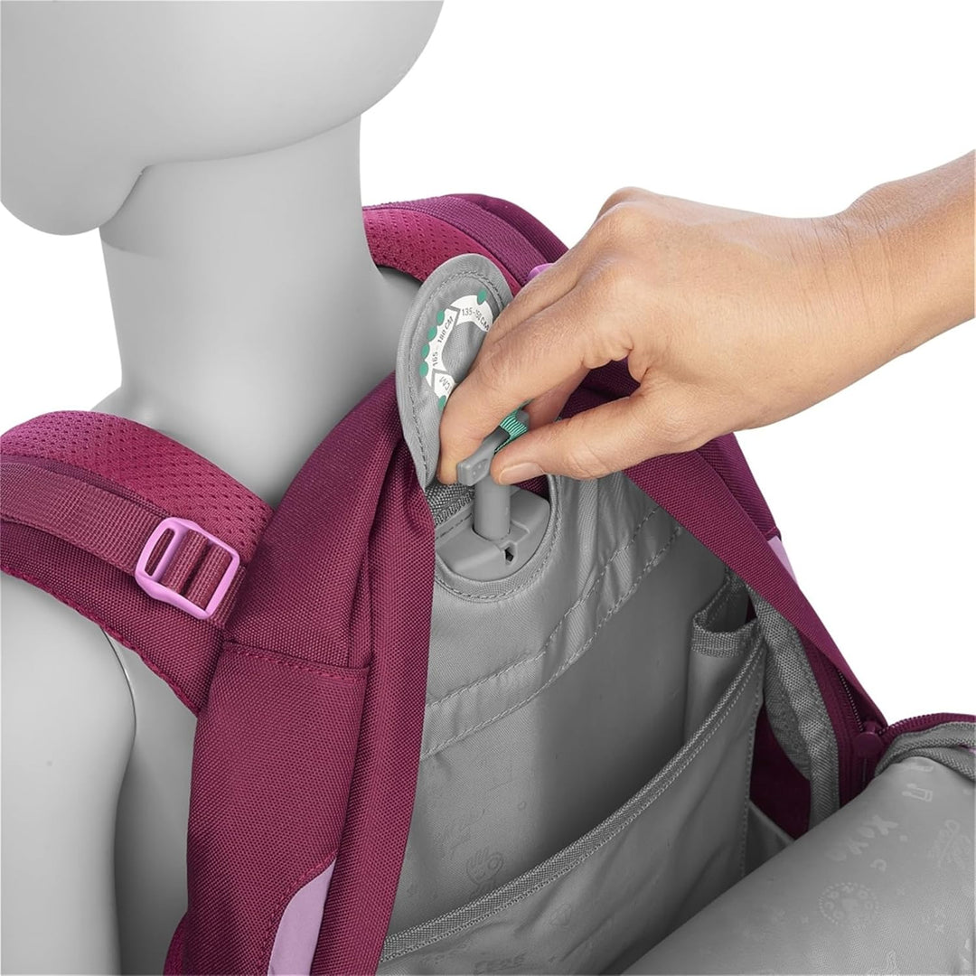coocazoo Schulrucksack Mate, Berry Boost, rot, ergonomischer & anpassbarer Tornister, höhen- & gröss