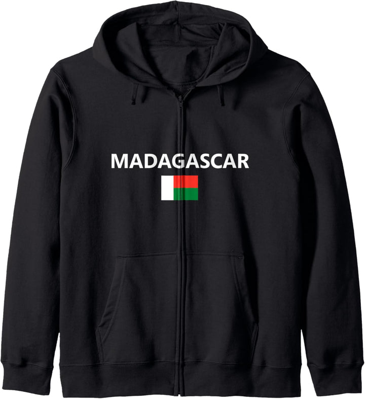 Madagaskar Madagascar Flagge Land Flag Country Kapuzenjacke