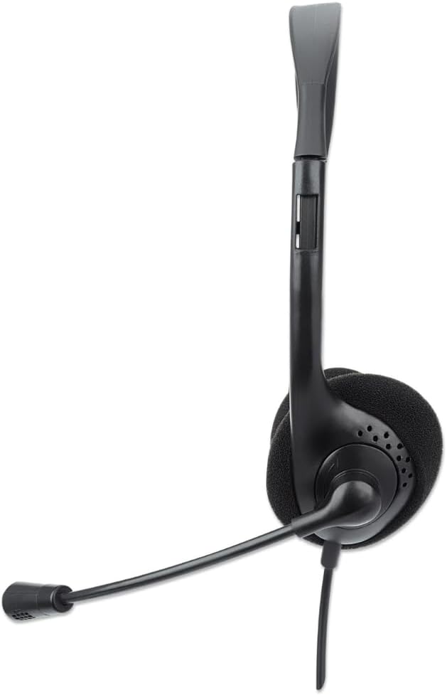Manhattan Stereo USB-Headset On Ear, schwarz