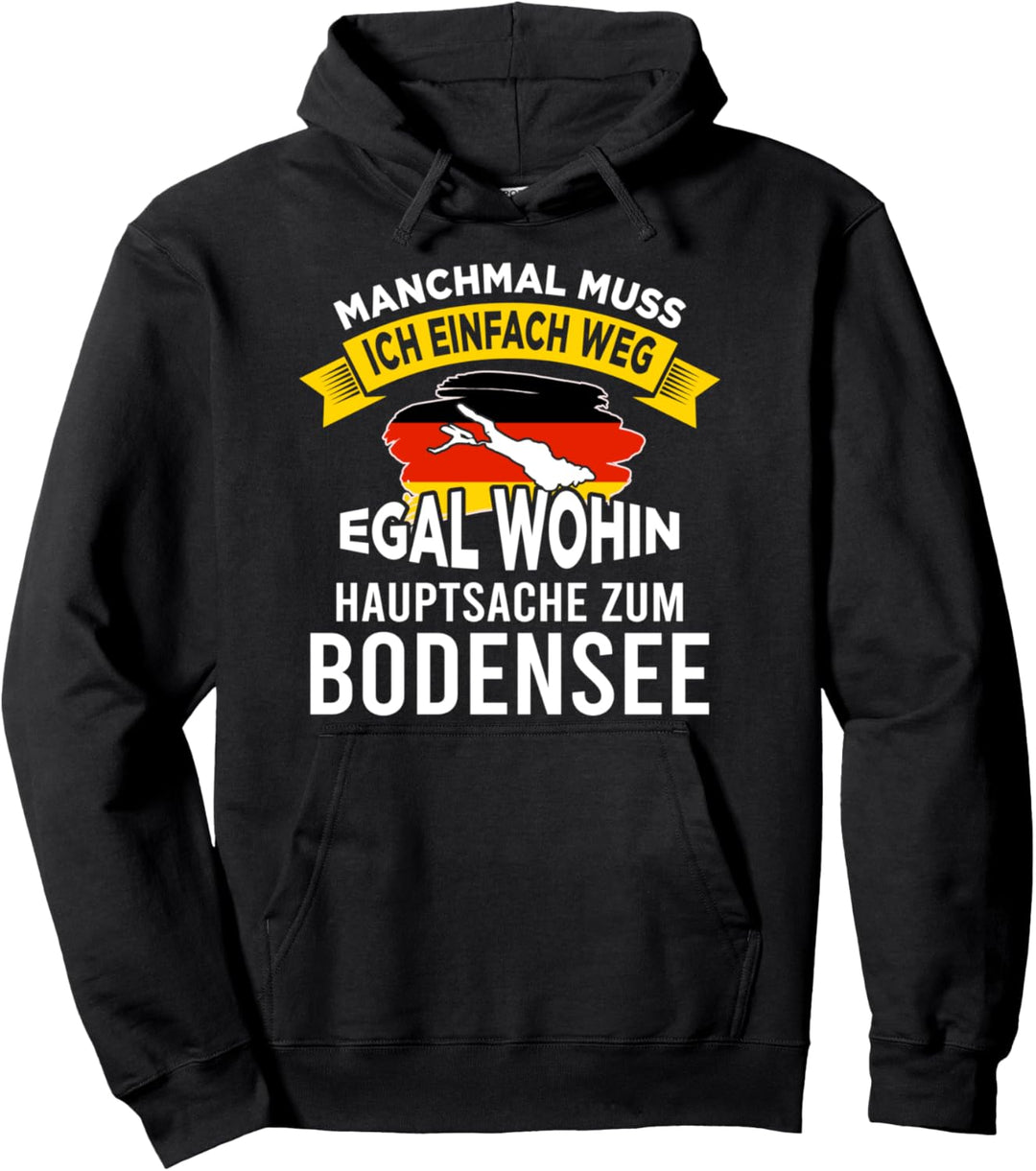 Bodensee Boot Segeln Camping See Pullover Hoodie