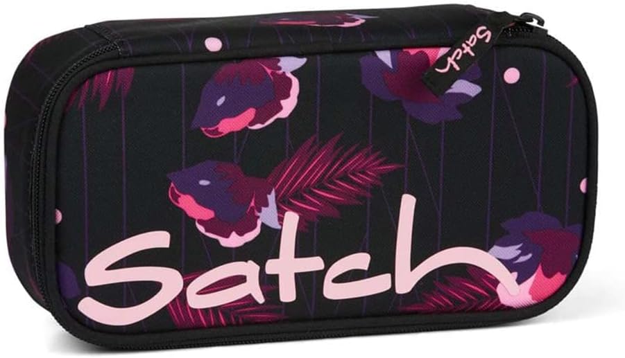 Satch Schlamperbox extra gross inkl. Trennfach Reissverschlussfach Stiftehalter Geodreieck Sichtfens