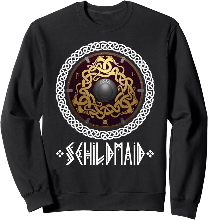 Schildmaid Walhalla Odin nordische Mythologie Wikinger Sweatshirt
