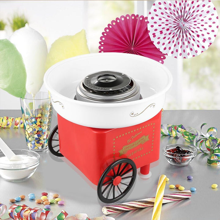 Zuckerwattemaschine, Zuckerwatte für Kinder, Zuckerwatte Maschine mit Stäbchen und Messlöffel, Cotto
