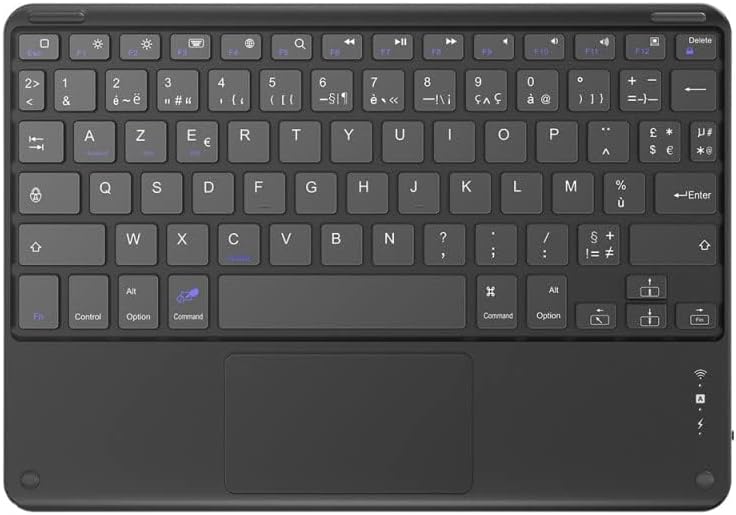 Blackview Kabellose Tastatur (AZERTY, Bluetooth, kompatibel mit Windows, iOS und Android) schwarz