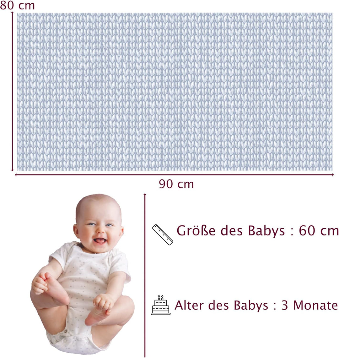 Needle It® - Strickset für Anfänger komplett mit Stricknadeln - Babydecke zum Selberstricken - Gesch