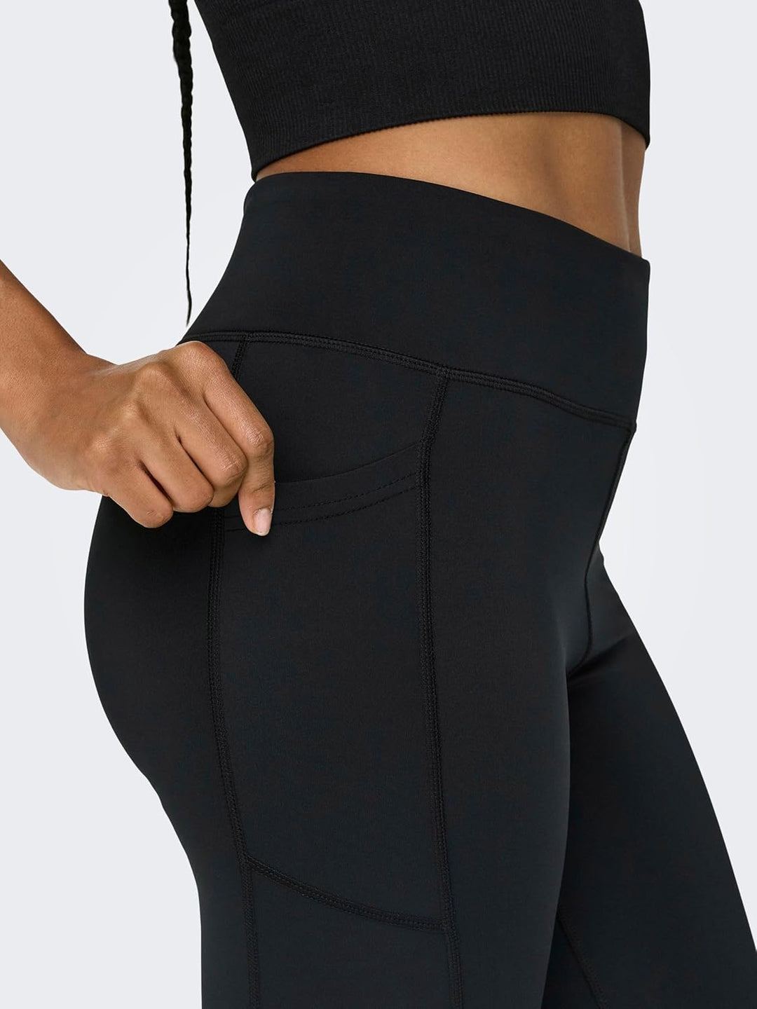 Only Play Female Sportleggings Enger Schnitt Hohe Taille Leggings XL Schwarz, XL Schwarz
