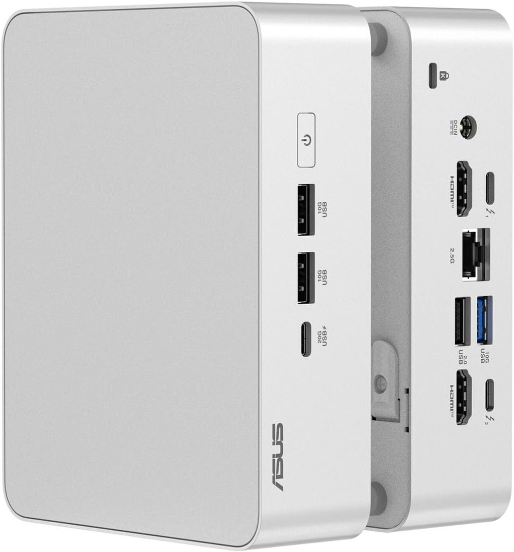 ASUS Mini PC | NUC 15 Pro+ | Silber | Core Ultra 7 255H | RAM: 128GB | SSD: 4TB | Windows 11 Pro NUC