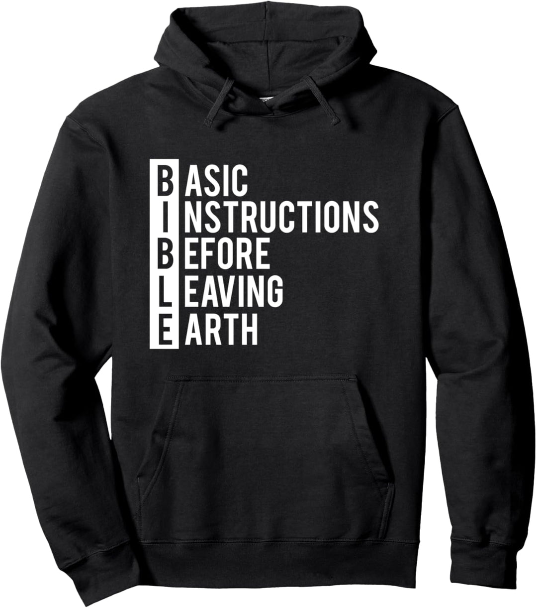 Christlicher Glaube BIBEL Grundlegende Anweisungen Pullover Hoodie