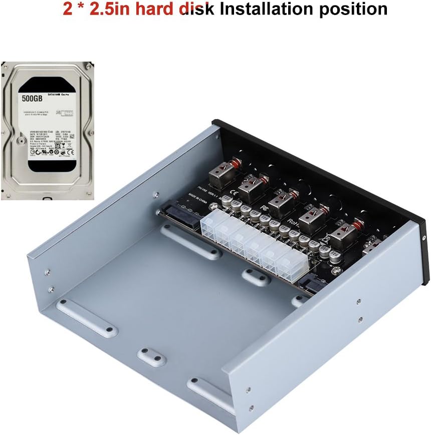 Cuifati Festplatten-Netzschalter, SATA-Laufwerksschalter mit 6 selbstsichernden Schalter, Hard Disk