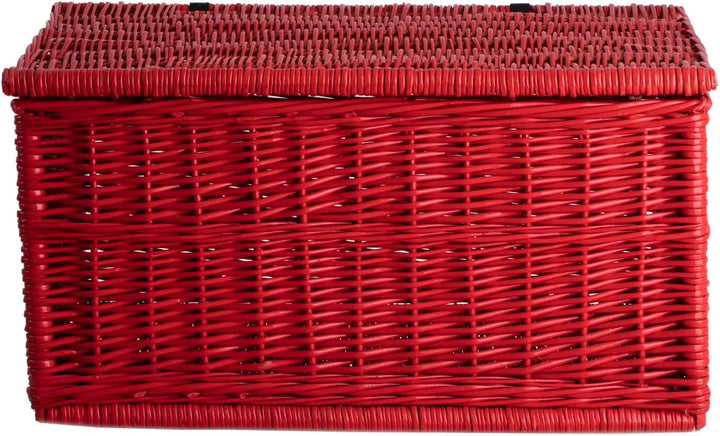 e-wicker24 Weidenkoffer, Aufbewahrungskorb, Stilkorb, Picknickkorb, Geschenkkorb, Dekokorb, Multifun
