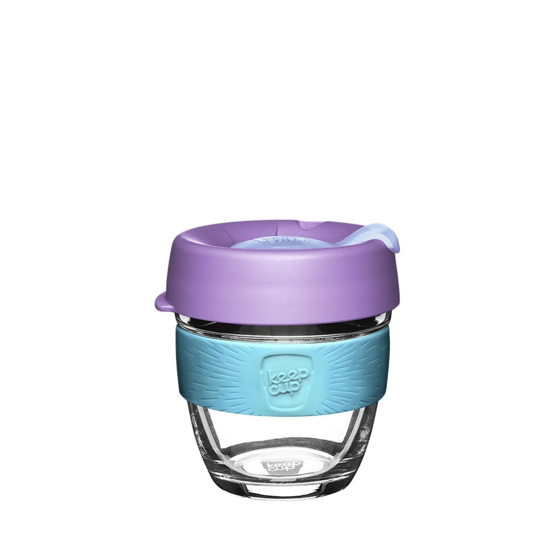 KeepCup Brew, wiederverwendbare Glasbecher, klein, 227 ml, Mondlicht, Blau