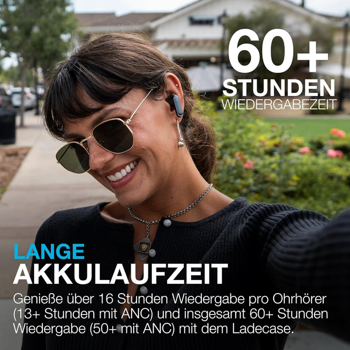 JLab Epic Pods ANC In-Ear Kopfhörer Bluetooth mit Noise Cancelling - Kabellose Earbuds 60+ Std. - Ad