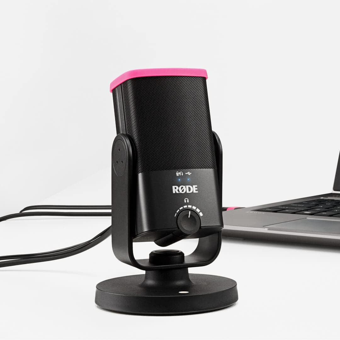 Rode NT-USB Mini Kondensator-Mikrofon + NTH-100 Studio-Kopfhörer + keepdrum Mikrofasertuch