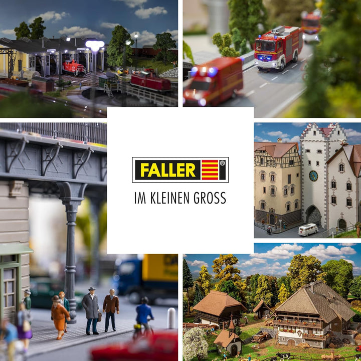 FALLER Fahrgeschäft FUN-Schiff Modellbausatz mit 252 Einzelteilen 285 x 183 x 210 mm I Modelleisenba