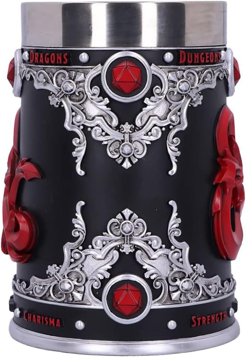 Nemesis Now Dungeons &amp; Dragons Fantasy Rollenspiel Stanzschablone D20, Schwarz, 1.25 picometer
