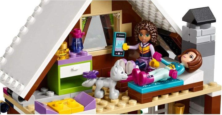 LEGO Friends 41323 - "Chalet im Wintersportort Konstruktionsspiel, bunt Single, Single