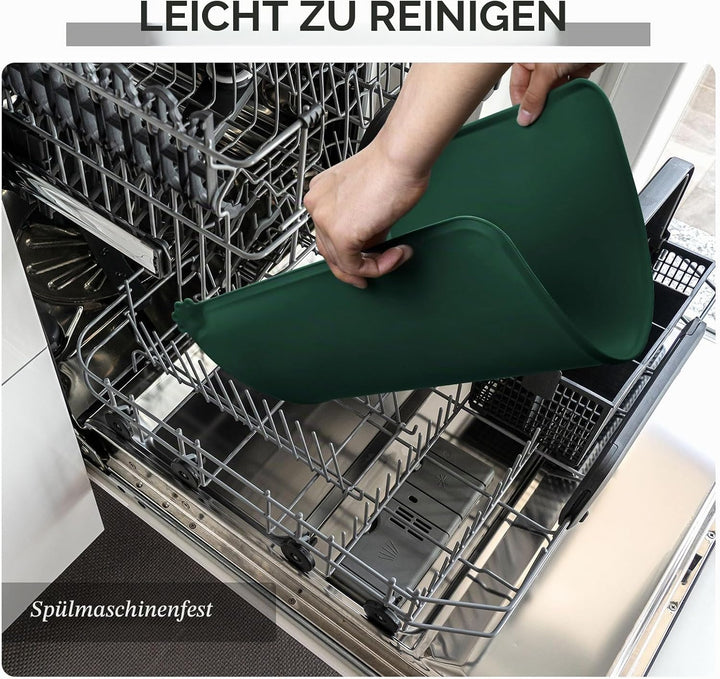Reopet Hunde- und Katzennapfmatte, wasserdichtes, rutschfestes Silikon, Haustierfuttermatte 87 x 57