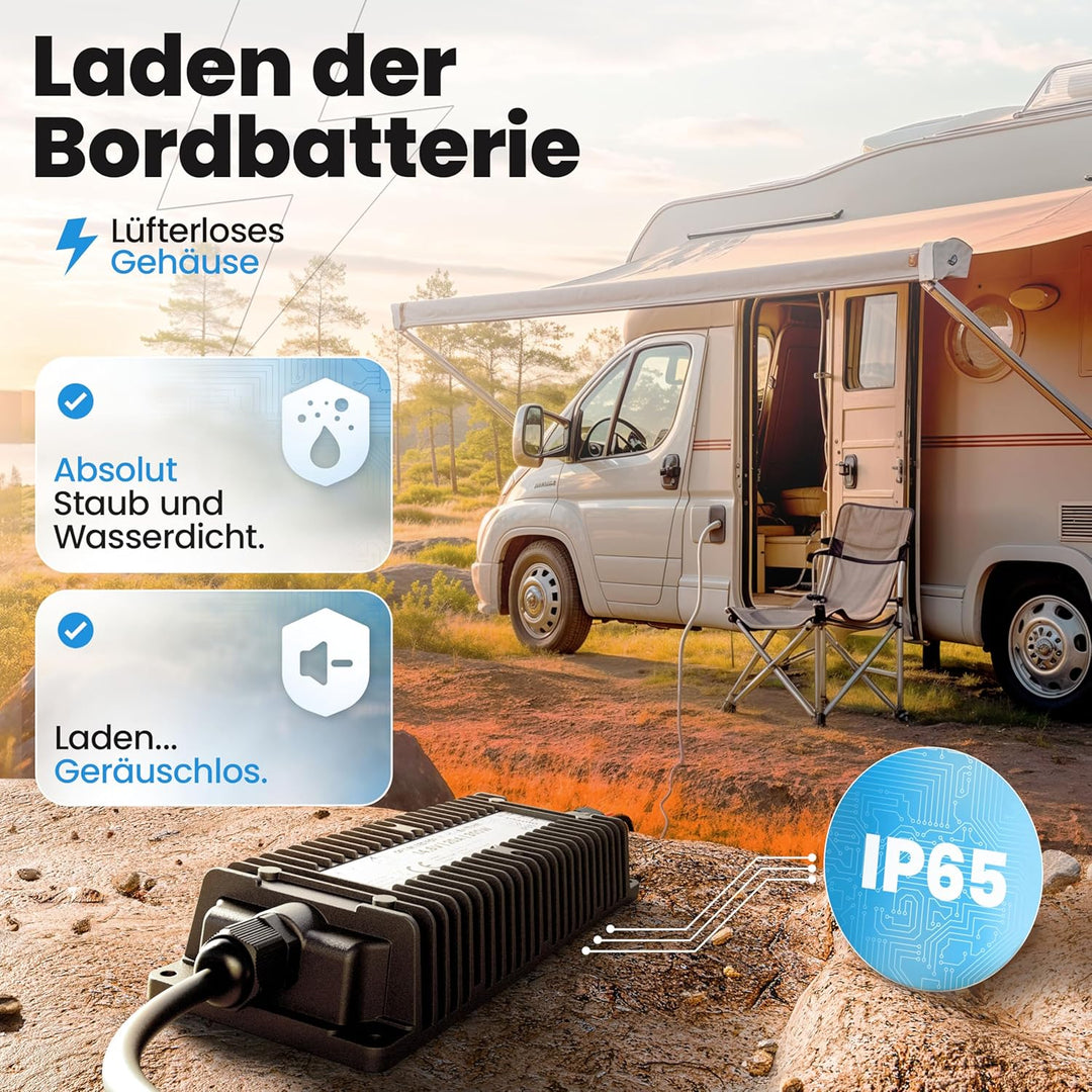 36V Batterie-Ladegerät LiFePO4 43,8V 6,8A 300W | Optimiert für Lithium-Eisenphosphat-Akku | Auto-Bat