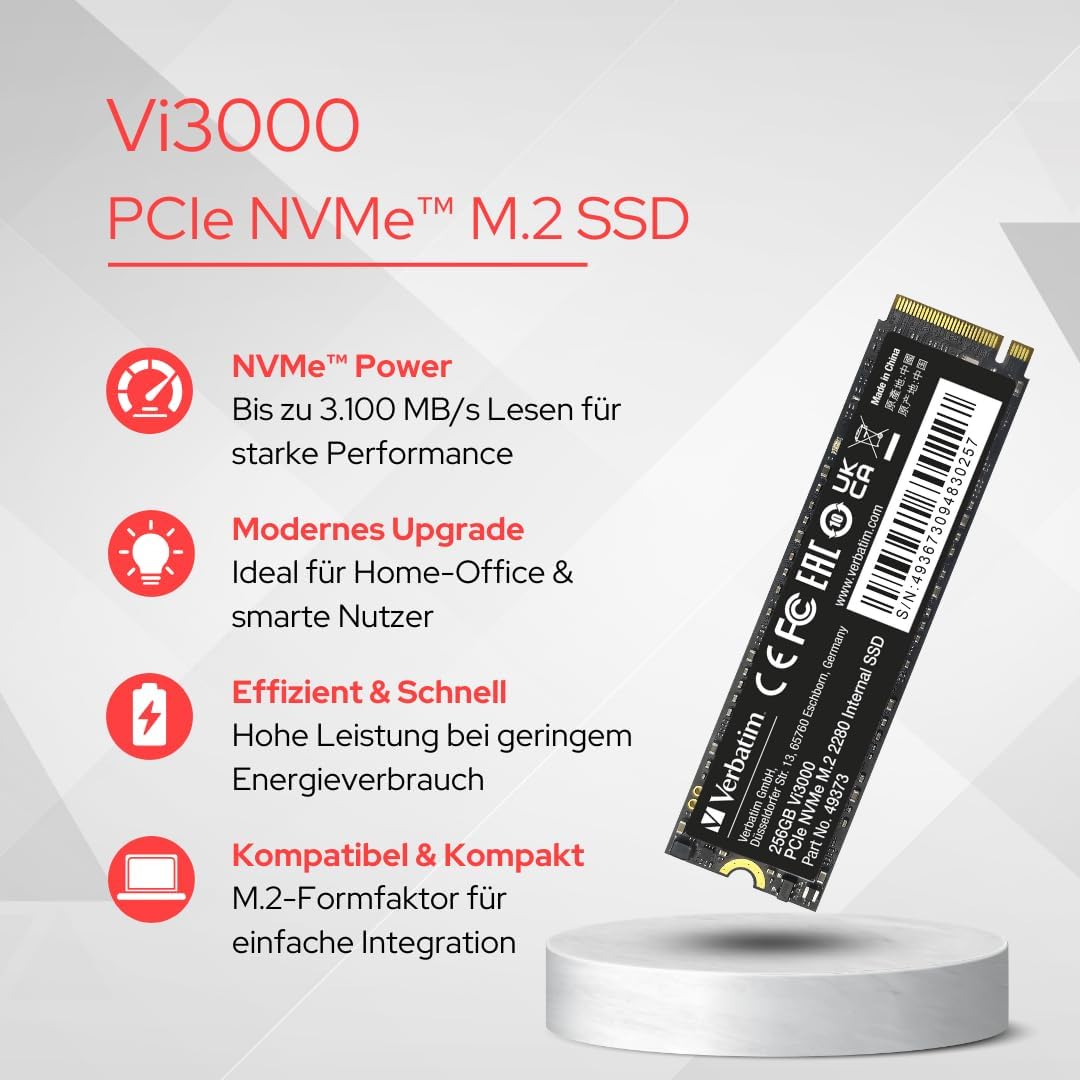 Verbatim SSD 512GB Vi3000 PCIe NVMe M.2