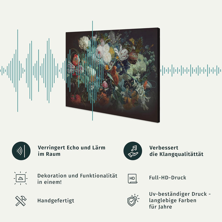 murando Akustikbild Abstrakt 120x80 cm Bilder Akustikschaum Hochleistungsschallabsorber Schallschutz