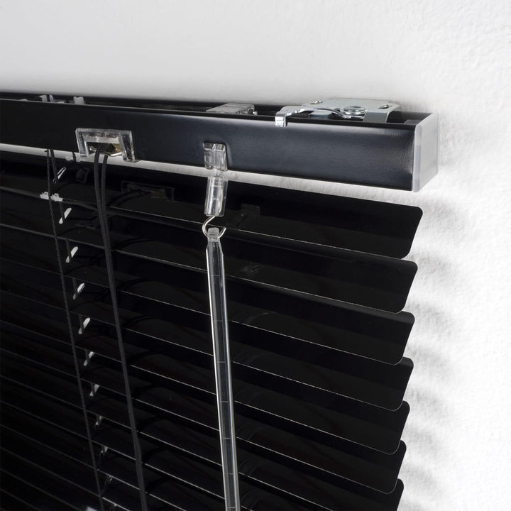 Liedeco | Aluminium-Jalousie | schwarz B180cm x H160cm, Schwarz