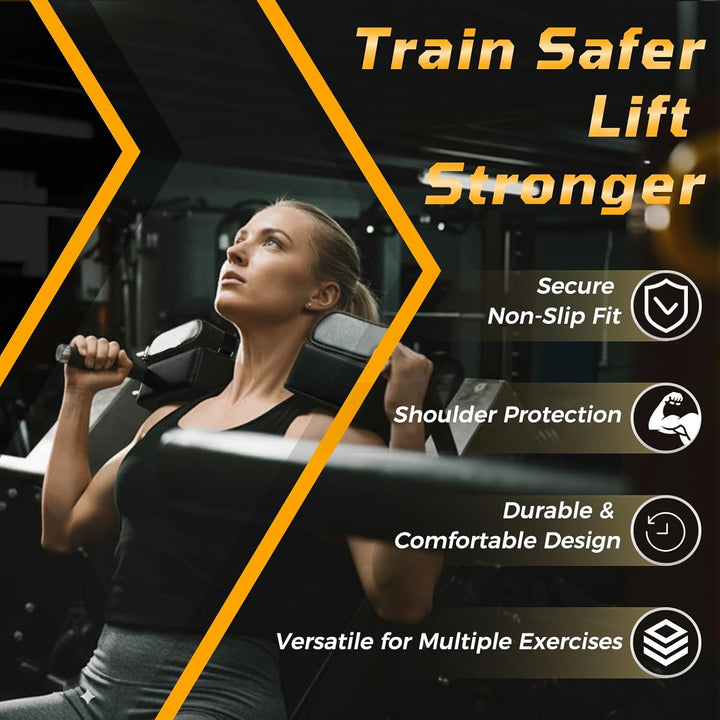 J Bryant Hack Squat Schulterpolster-Set – 4 cm Dicke Universal-Polster für Hack Squat & Beinpresse –