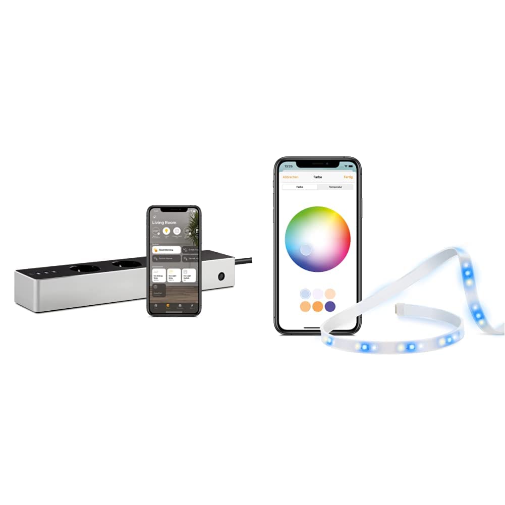 Eve Beleuchtung (Eve Energy Strip + Eve Light Strip) Set Smarte Beleuchtung, Set Smarte Beleuchtung