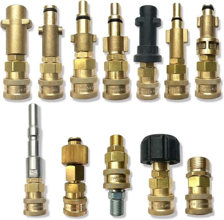 M&amp;M Smartek Schnellkupplungsanschluss Bajonettadapter 1/4" für Hochdruckreiniger wie – kompatibel zu