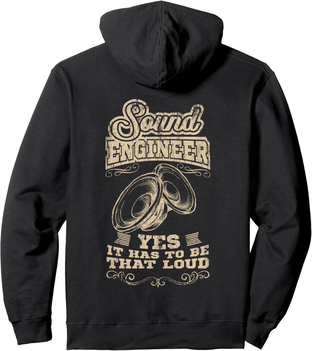 Tontechniker Hoodie SOUND ENGINEER Veranstaltungstechniker Pullover Hoodie