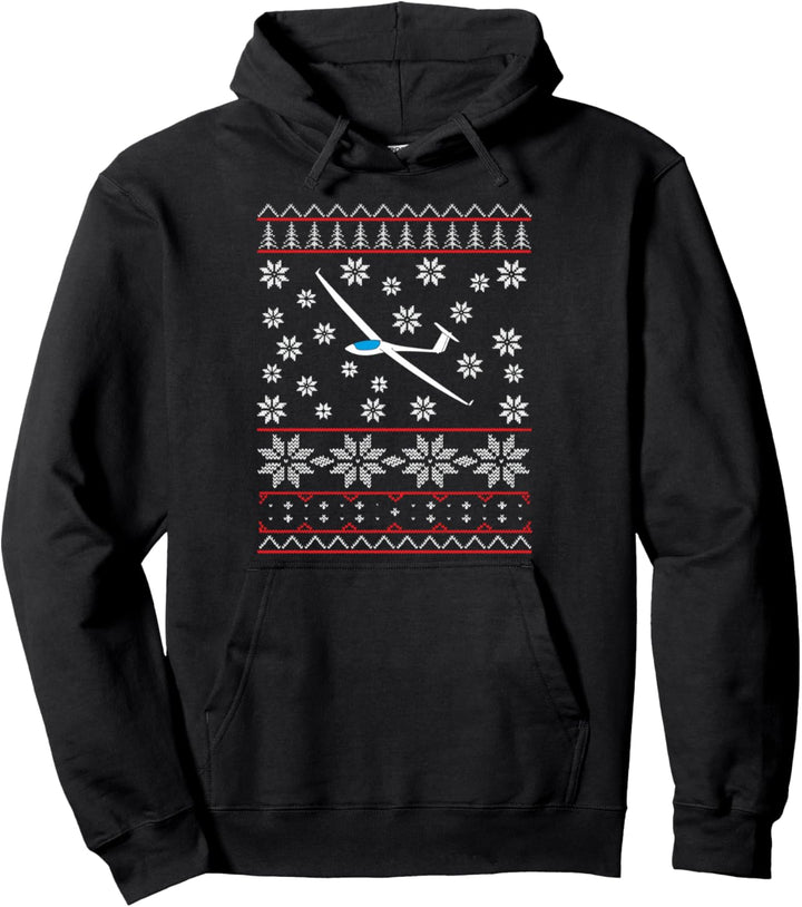 Segelflieger Weihnachten Christmas Segelfliegen Pilot Pullover Hoodie