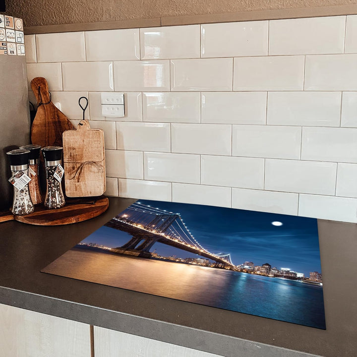 KitchenYeah© Herdabdeckplatte Einteilig Küche Herdabdeckung Induktionsfeld Ceranfeld Herdabdeckplatt