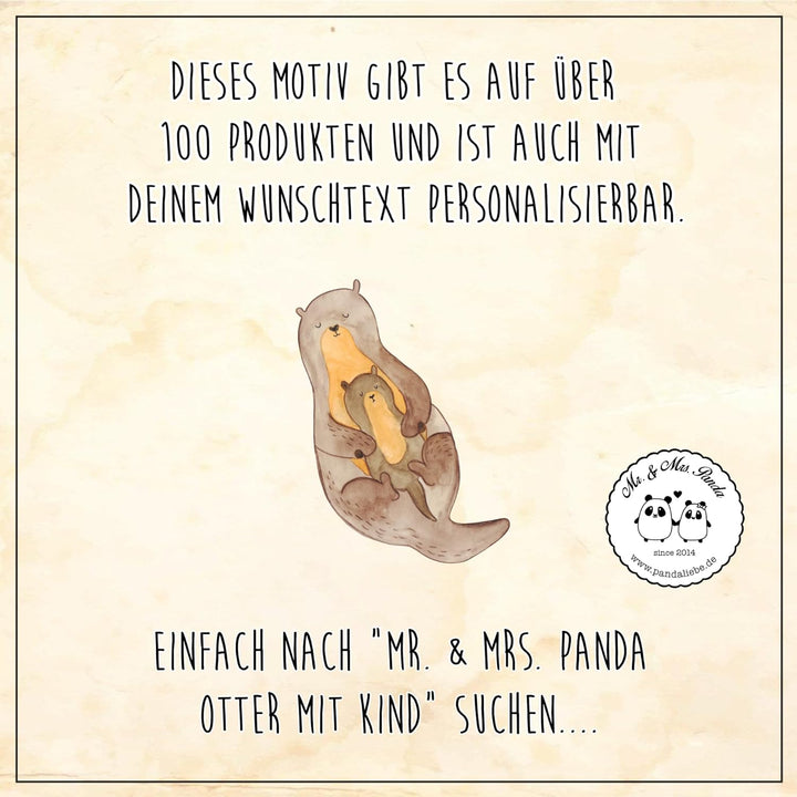 Mr. &amp; Mrs. Panda WC Sitz Otter mit Kind - Geschenk, Klobrille, Seeotter, WC-Sitz, Klodeckel, Geburt,