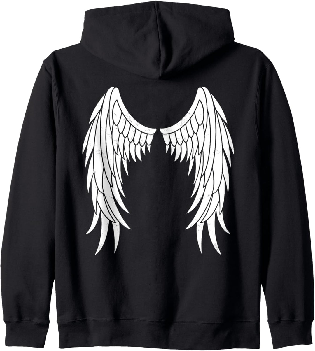 Engelsflügel Flügel Engel weiss Vintage Kapuzenjacke