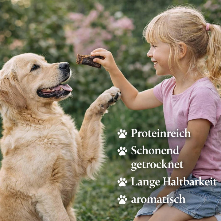 Zoofirst 10 kg Rinderlunge Lunge getrocknet fettarm Hundefutter Snack Leckerli Kauartikel