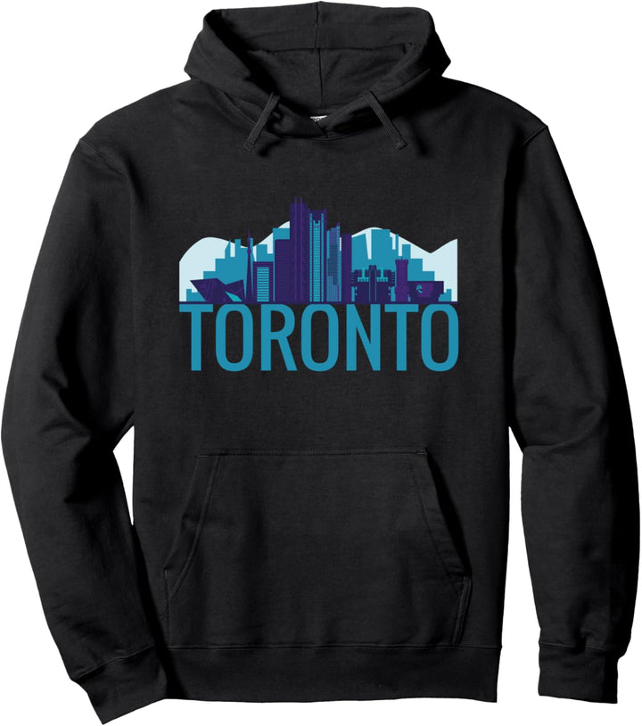 Umrissskizze der Skyline von Toronto, Kanada City Pullover Hoodie