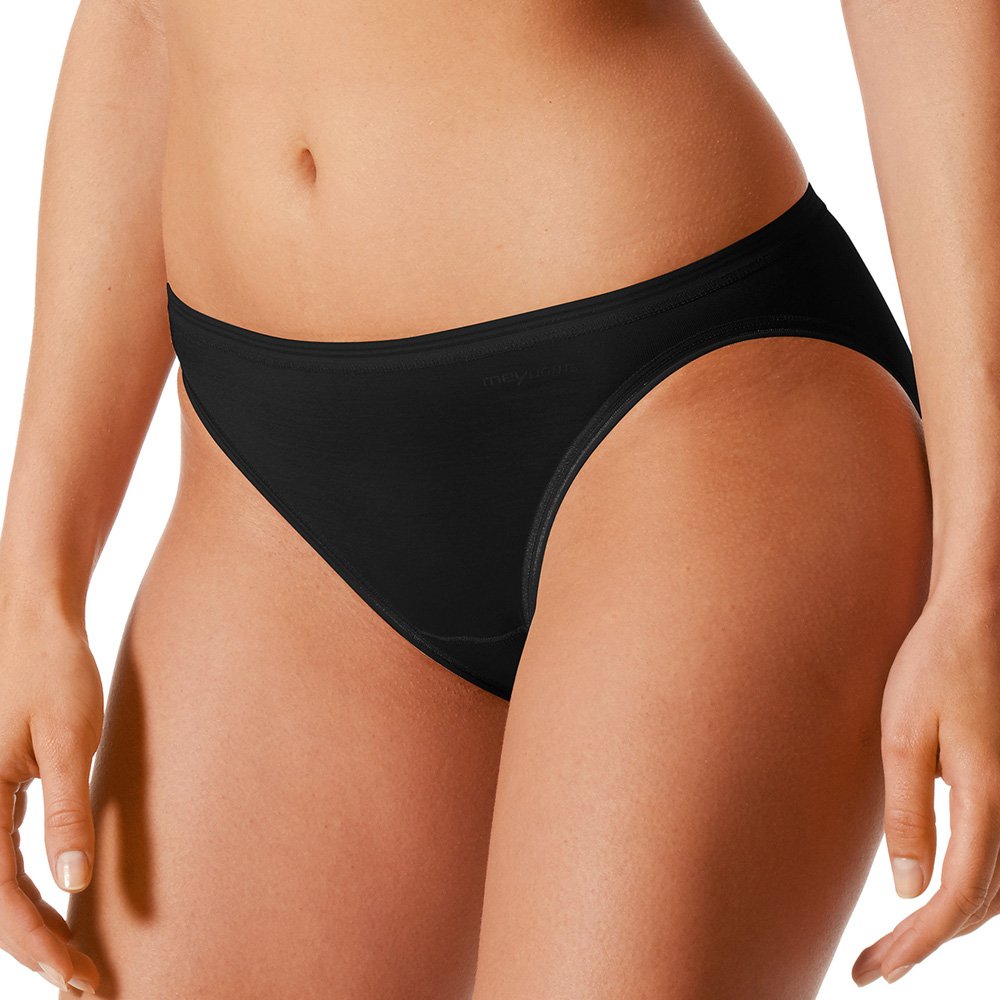 Mey 2er Pack Damen Minislips Lights Basic - 89210 - Schwarz - Grösse 36 Bodysize - Damenslips ohne S