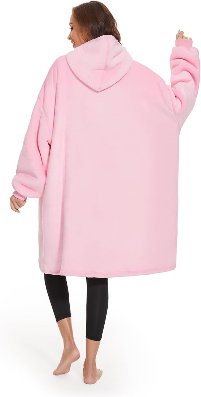 GAYYNE Hoodie Decke mit Ärmeln Deckenpullover, Tragbare Decken Hoodie Damen, Ultra Weiche Sherpa Fle