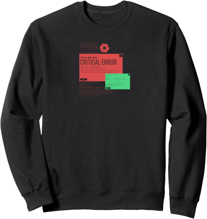 AI Critical Error / Cyberpunk Tokyo Japan Collection Sweatshirt