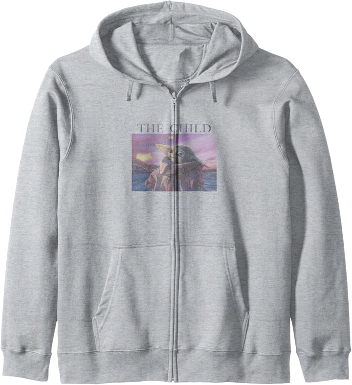 Star Wars Mandalorian The Child Purple Sunset Kapuzenjacke